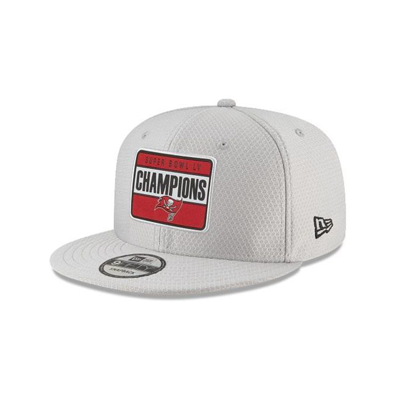 NFL Tampa Bay Buccaneers Super Bowl Lv Champions Celebration 9Fifty Snapback (EZJ4577) - Grey New Era Caps